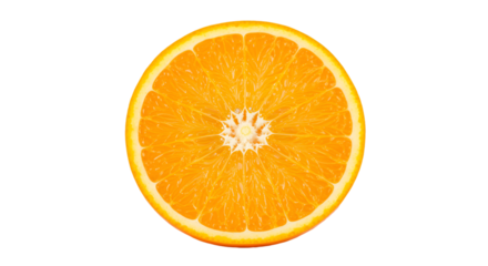 Vibrant orange slice radiating healthy goodness