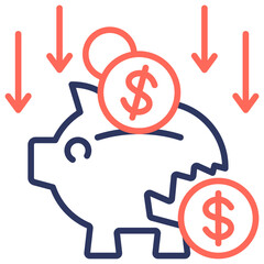 Financial Crisis Icon