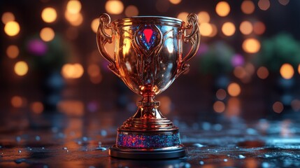 Glowing Champion Trophy Award Night
