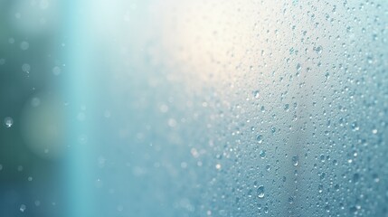 Fototapeta premium water drops on blue background