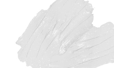 White watercolor or cream splash isolated on transparent background