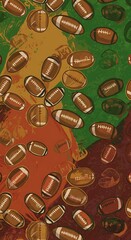 Fototapeta premium Autumn Game Day Frenzy