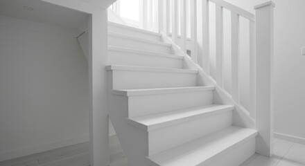 Minimalist Interior Photo White Staircase Architecture Design Modern Home