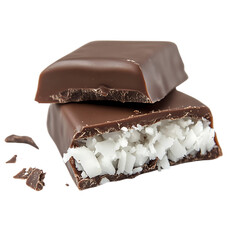Chocolate bar with coconut filling