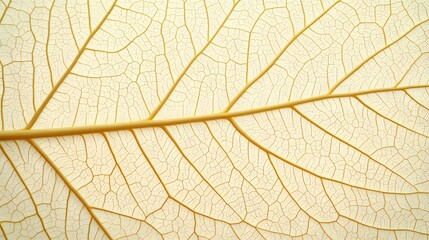 Obraz premium Detailed close-up view of a leaf's intricate veins.
