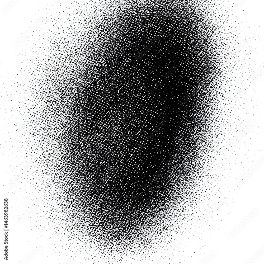 Poster monochrome grainy texture background with dots specks and splatter
