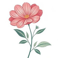 Obraz premium illustration of pink flower