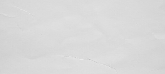 Abstract white crumpled and creased recycle paper texture background