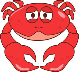 Cute Crab Illustration