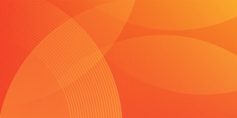 Minimal geometric background. Orange elements with fluid gradient. Dynamic shapes composition. Eps10 vector
