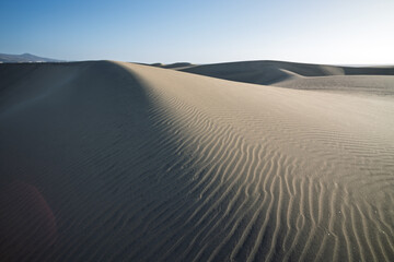 Dunes of Maspalomas, Gran Canaria, Spain.