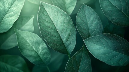 Obraz premium floral leaf background with modern colors.