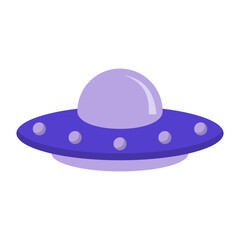UFO Flat Illustration