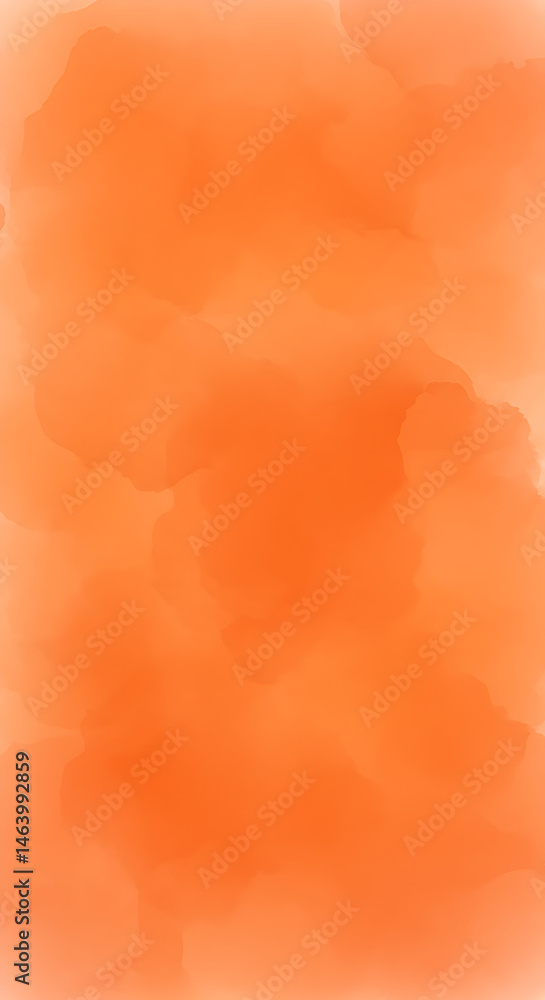 Poster orange abstract watercolor background with texture and gradient design
