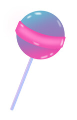 lollipop isolated on white