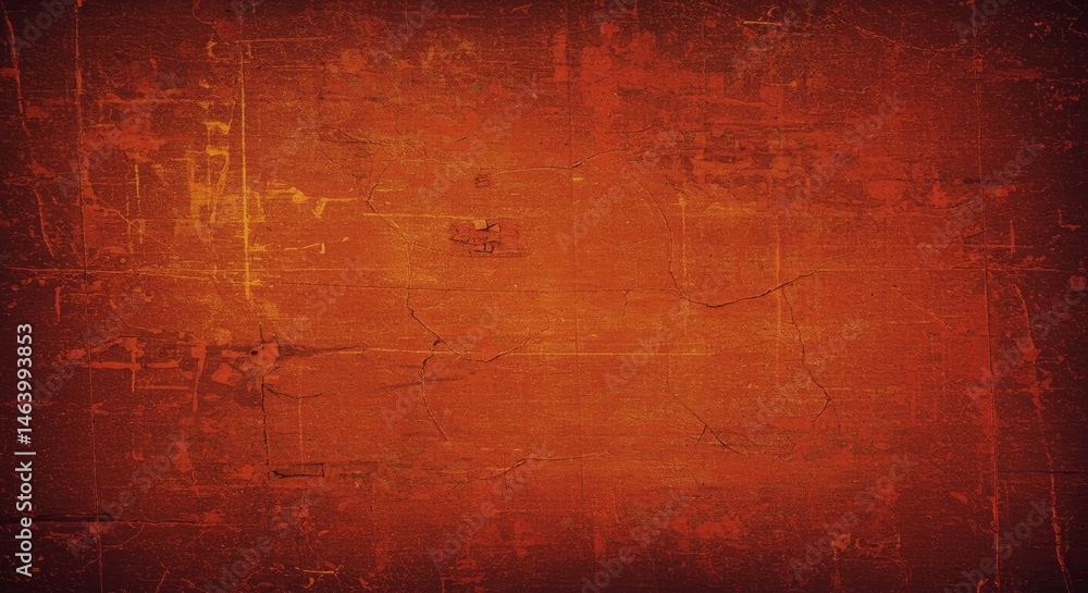 Poster orange toned abstract texture background with distressed surface