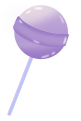 lollipop isolated on white