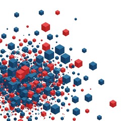 Crimson & Cobalt Cascade