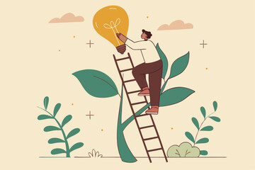 Climbing The Ladder To A Bright Idea Achieving Innovation And Inspiration