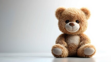 Obraz premium A teddy bear is sitting on a table