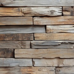 Rustic wood wall paneling