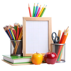 Back to School Supplies: Pencils, Apples, and a Blank Slate
