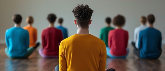 Community meditation circle fostering collective peace and well-being