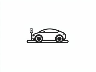 Fototapeta premium EV Charging Station