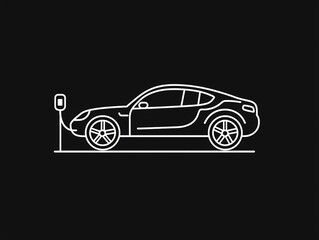 Fototapeta premium EV Charging Icon