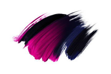 Abstract Paint Brush Stroke Texture, Magenta, Navy, White, cut out transparent