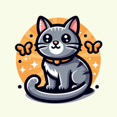 black cat with a heart