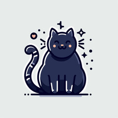 Cute cat illustration