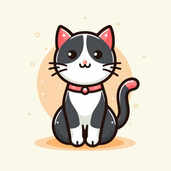 Cute cat illustration
