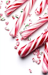 Fototapeta premium candy canes in a glass