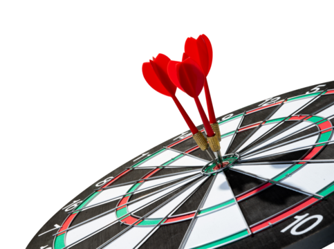 dart on target element