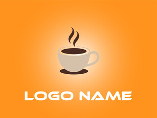 Coffee Cup Logo with Steam
