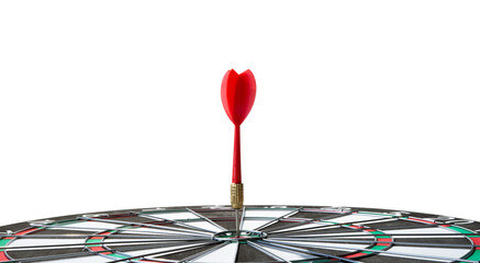 red dart on a white background