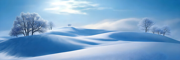 Serene Winter Wonderland: Capturing the Ethereal Beauty of Snow-Covered Landscapes and Pristine Fields
