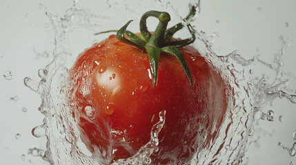 Fresh tomato isolated on white background