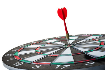 dart board with darts