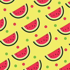 Fresh Watermelon Skin Seamless Pattern. Watermelon realistic texture background letters vector illustration. watermelon slices and seeds seamless, Unique and Trendy seamless
