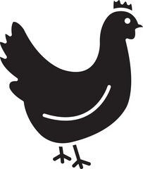 Hen Vector Icon Stock Illustration