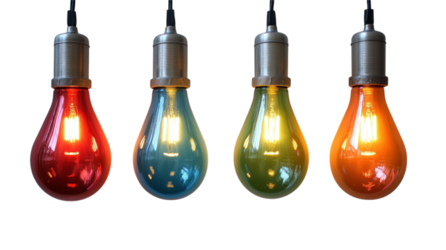 Vivid Christmas Lights Twinkling in Green, Red, and Gold for a Festive Holiday Scene 