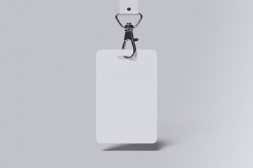 Blank ID Badge Mockup