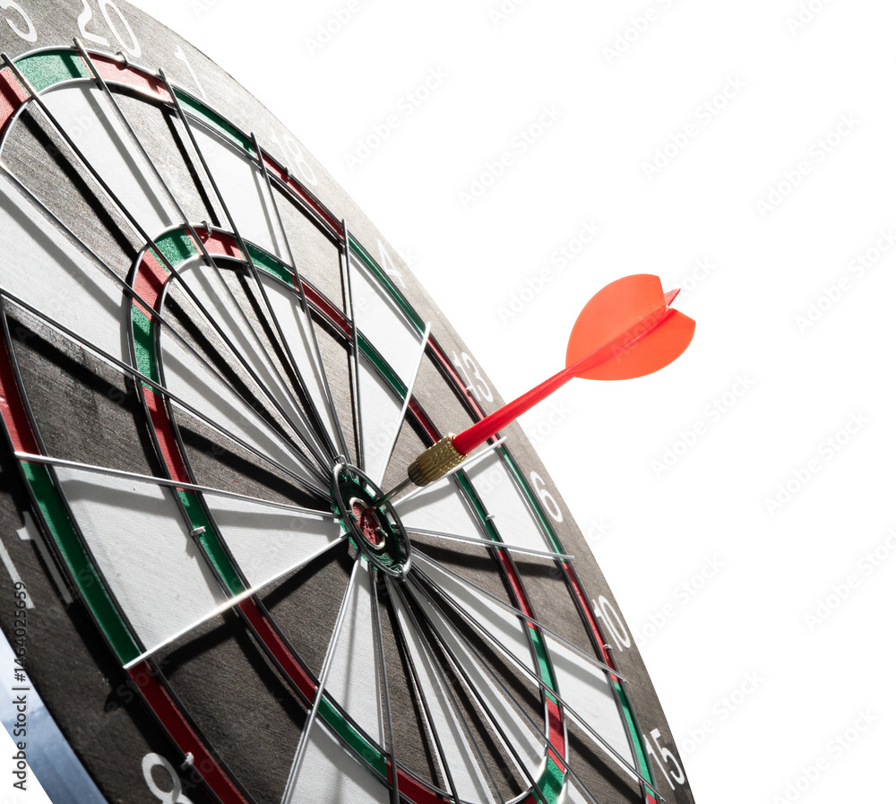 Poster dart on target