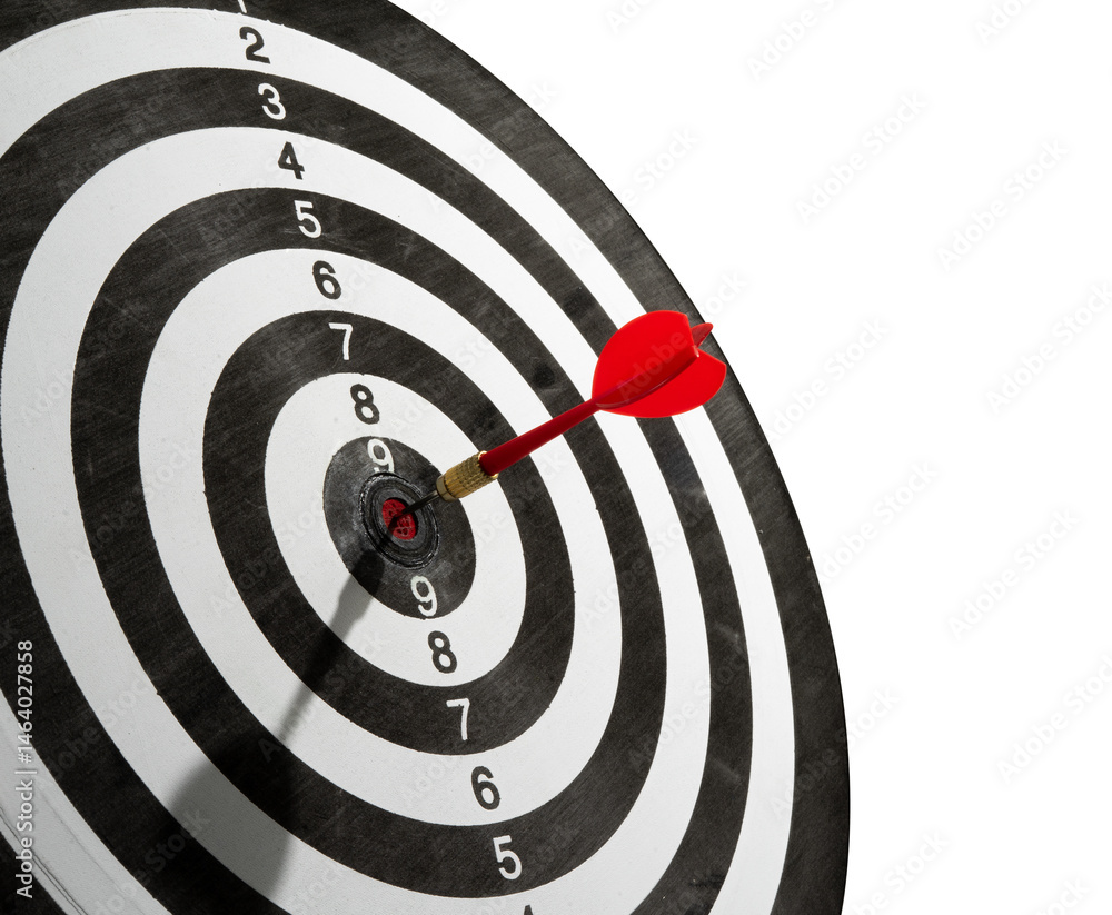 Poster dart on target