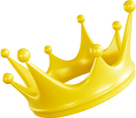 3d Yellow Crown