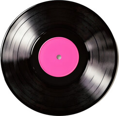 Obraz premium Vintage Pink Vinyl Record
