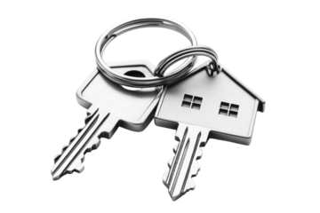 Keys with house key ring