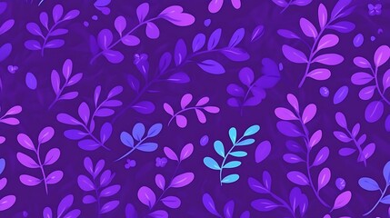 Enchanting purple floral pattern with gradient hues for decorative projects